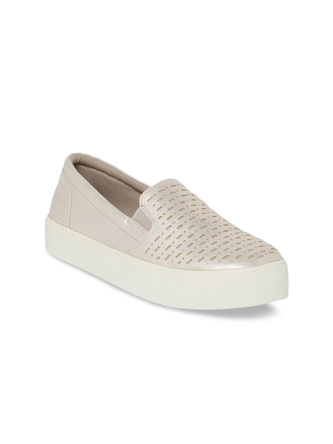 

Call It Spring Women Rose Gold Slip-On Sneakers