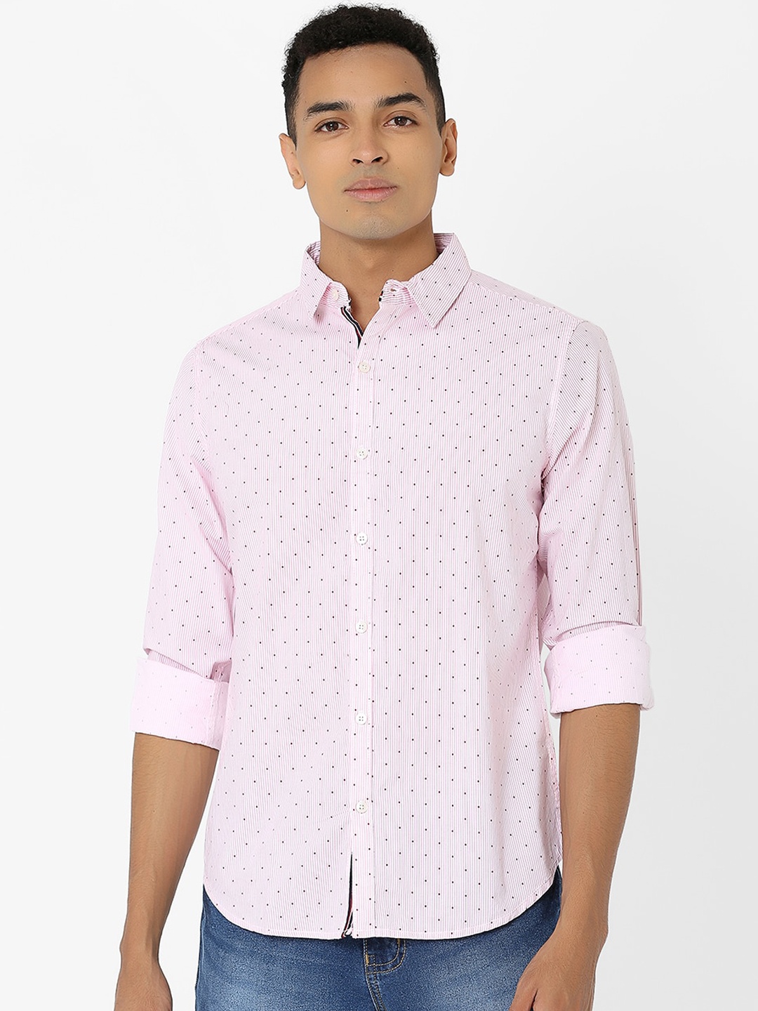

MARCA Disati Men Red Slim Fit Printed Casual Shirt