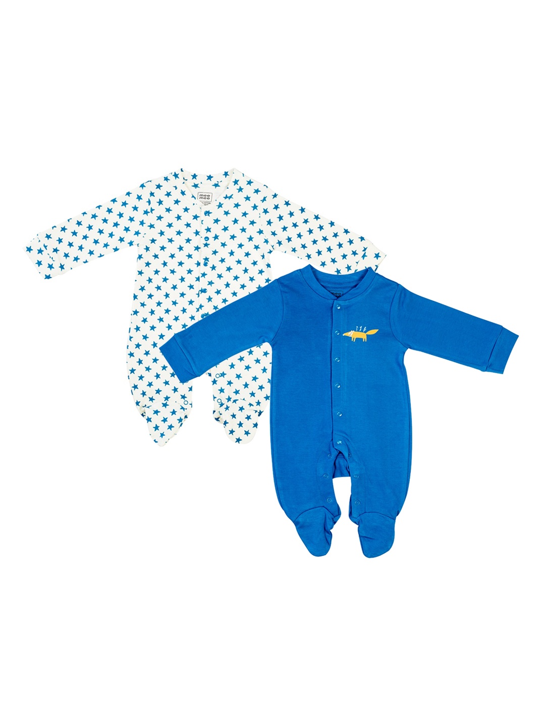 

Mee Mee Pack of 2 Sleepsuits, White