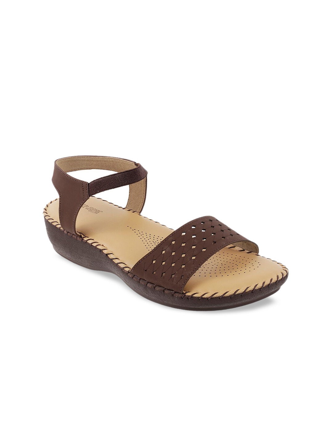 

WALKWAY by Metro Women Brown Embellished Heels