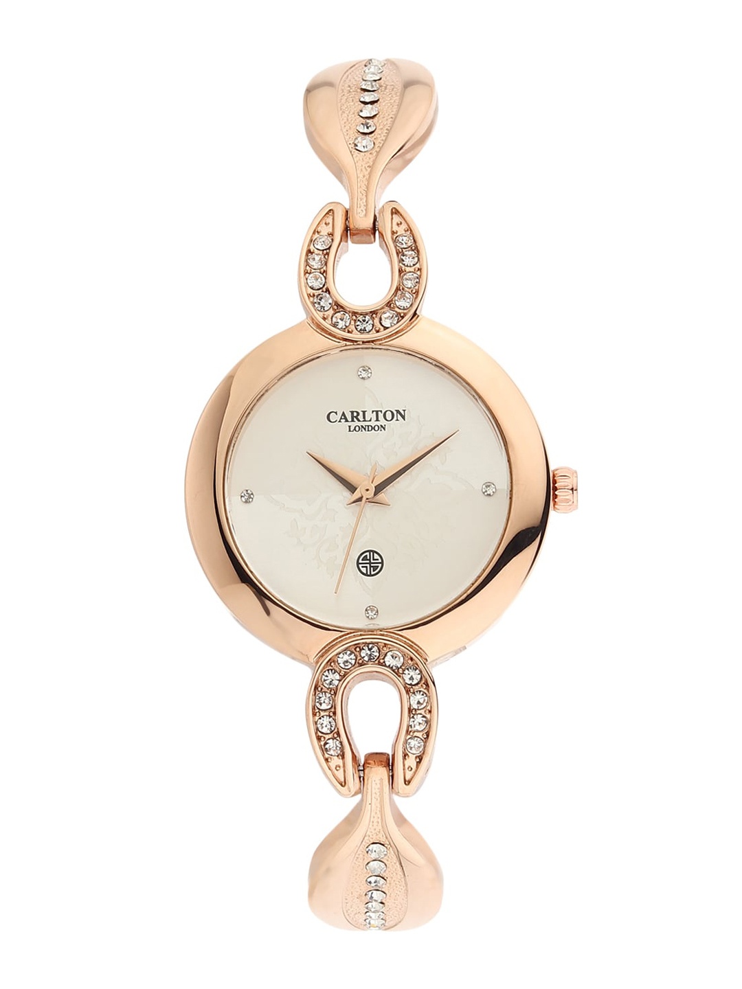 

Carlton London Women Cream-Coloured Analogue Watch CL057RGSLRG