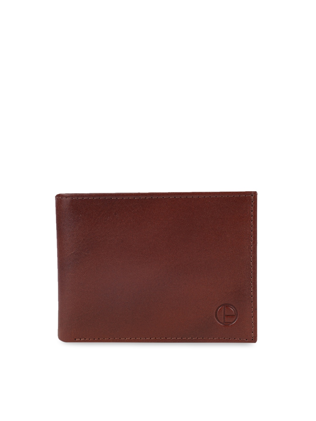 

PURE LUXURIES LONDON Men Tan Brown Solid Two Fold Leather Wallet