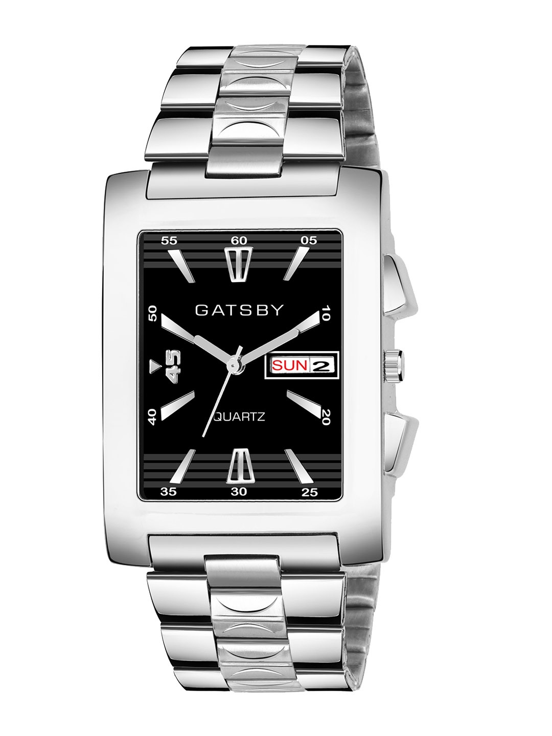 

Gatsby Men Black & Silver-Toned Analogue Watch GTG107i