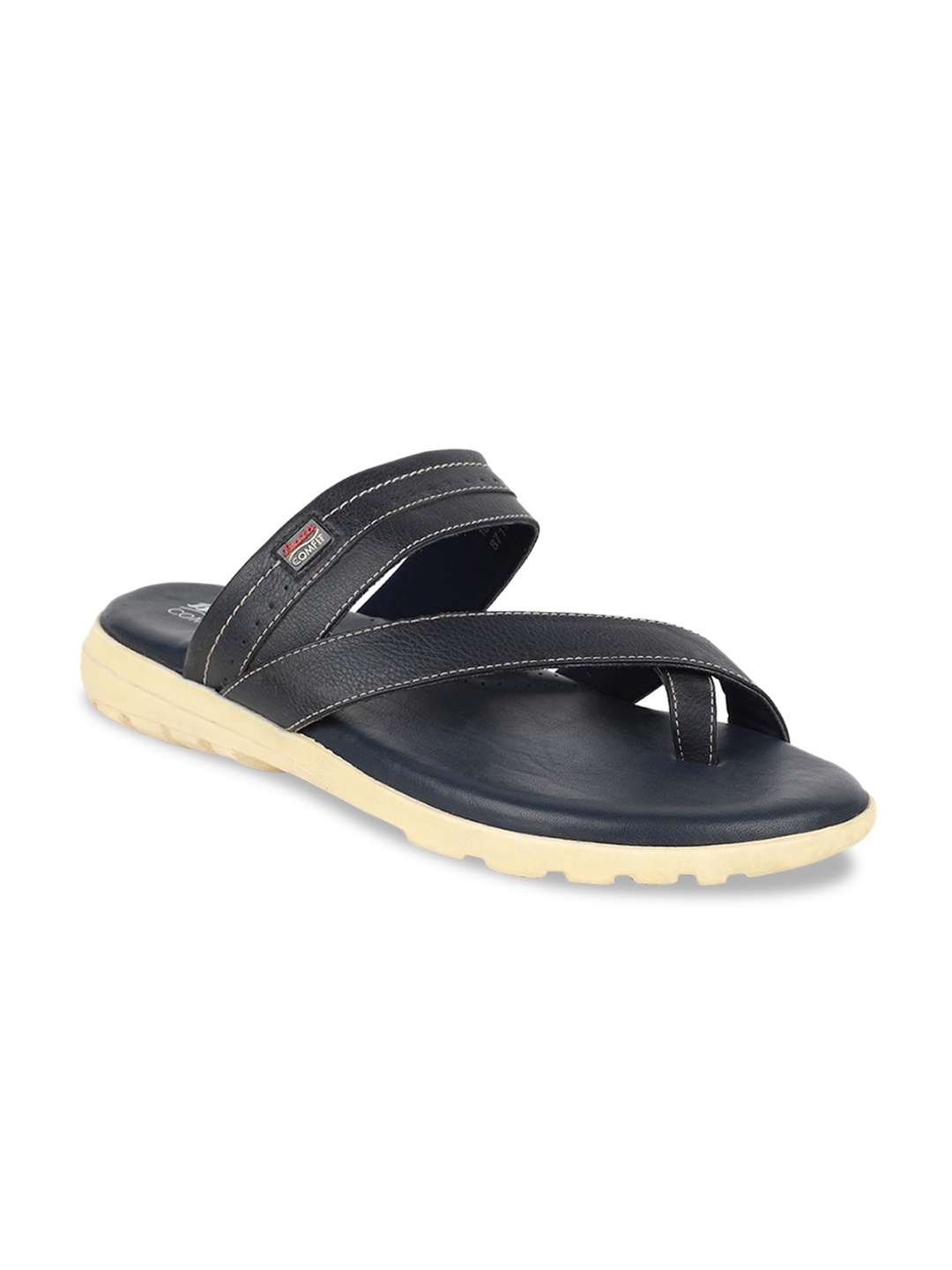 

Bata Men Blue Solid Comfort Sandals