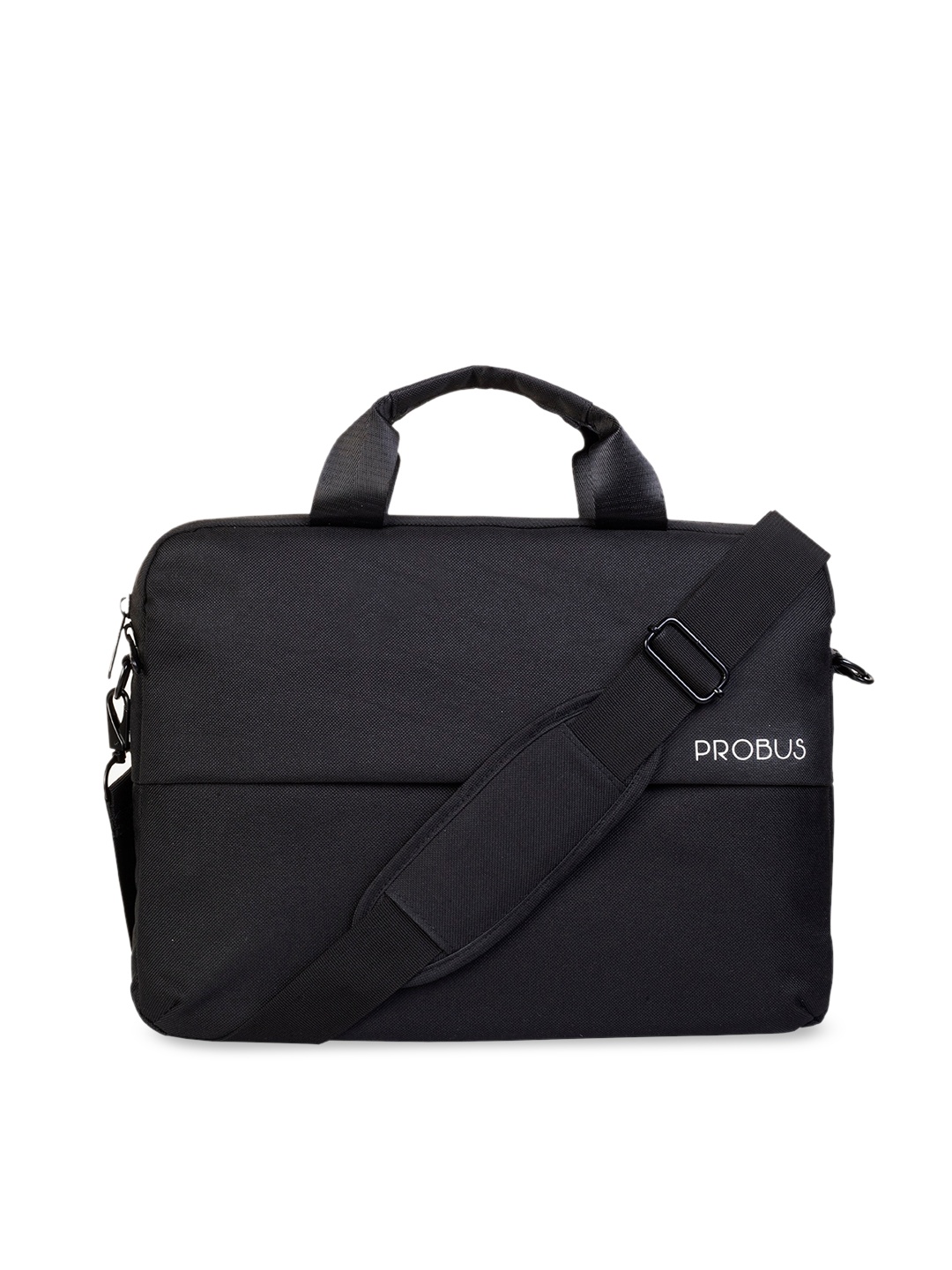 

PROBUS Unisex Black Solid Laptop Bag