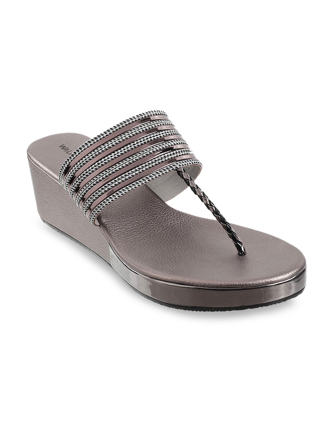 

WALKWAY by Metro Women Grey Embellished Wedges
