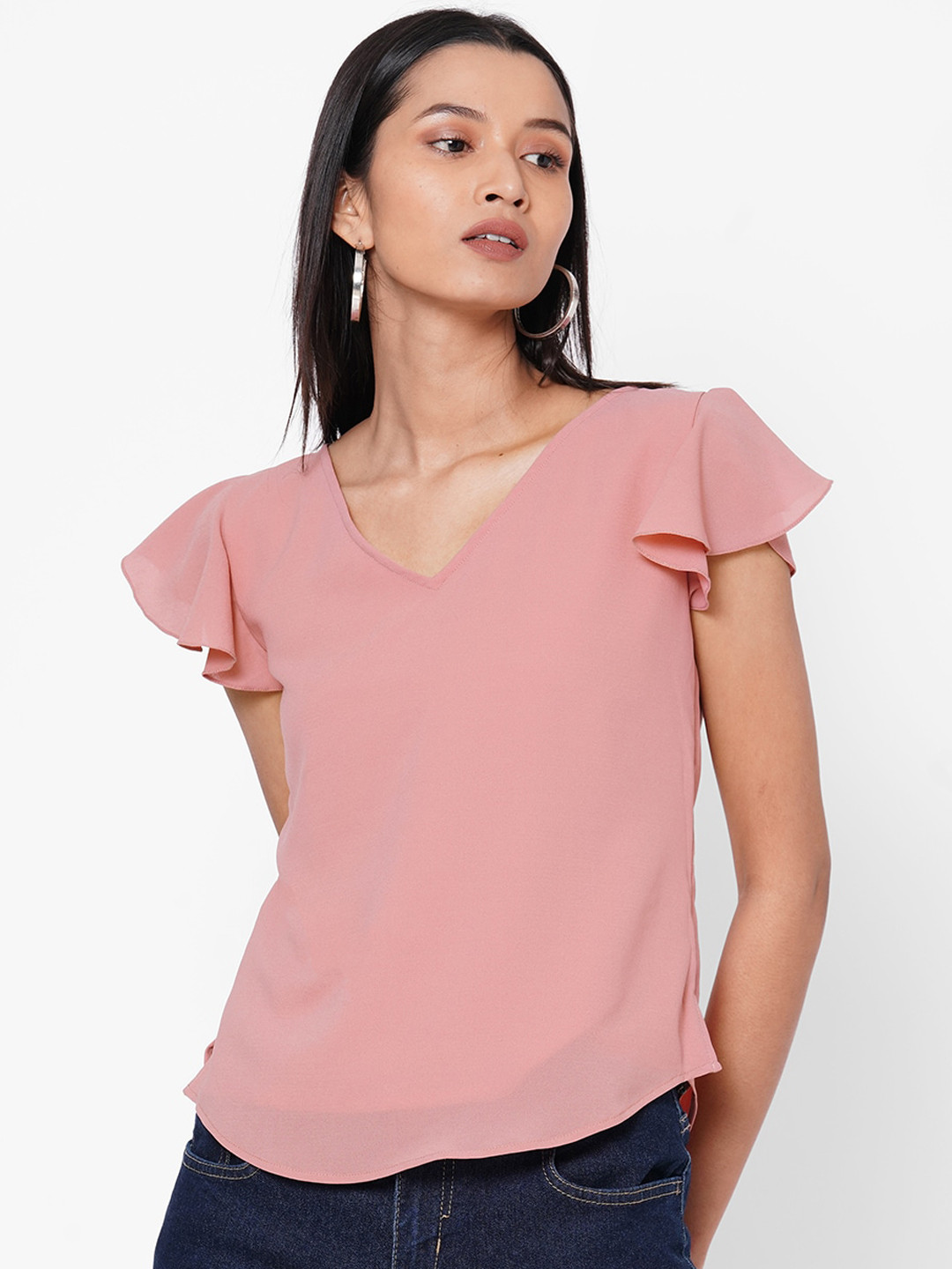 

MISH Women Pink Solid Top