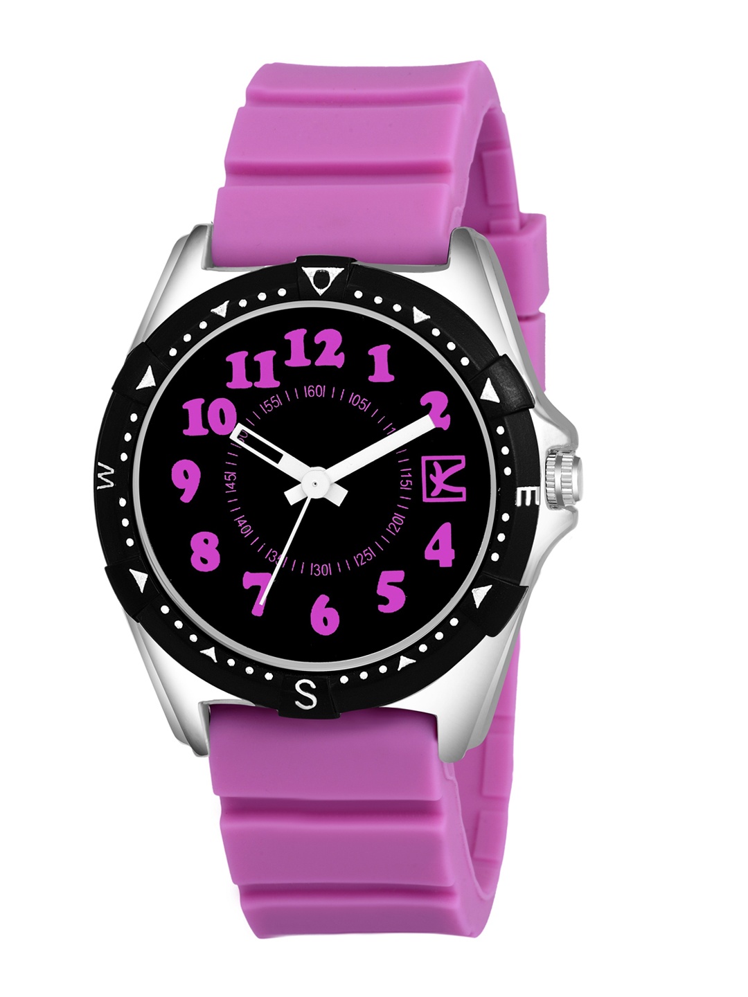 

Kool Kidz Black & Purple Analogue Watch