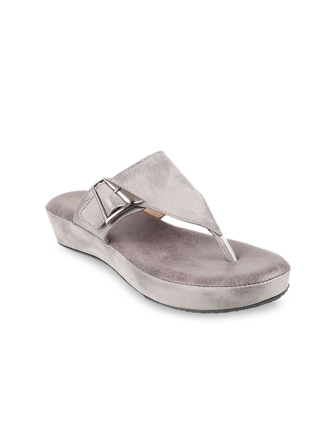 

WALKWAY by Metro Women Grey Solid Flatform Heels