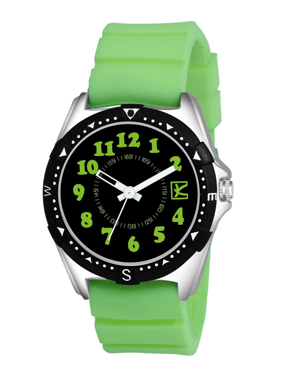 

Kool Kidz Black & Green Analogue Watch