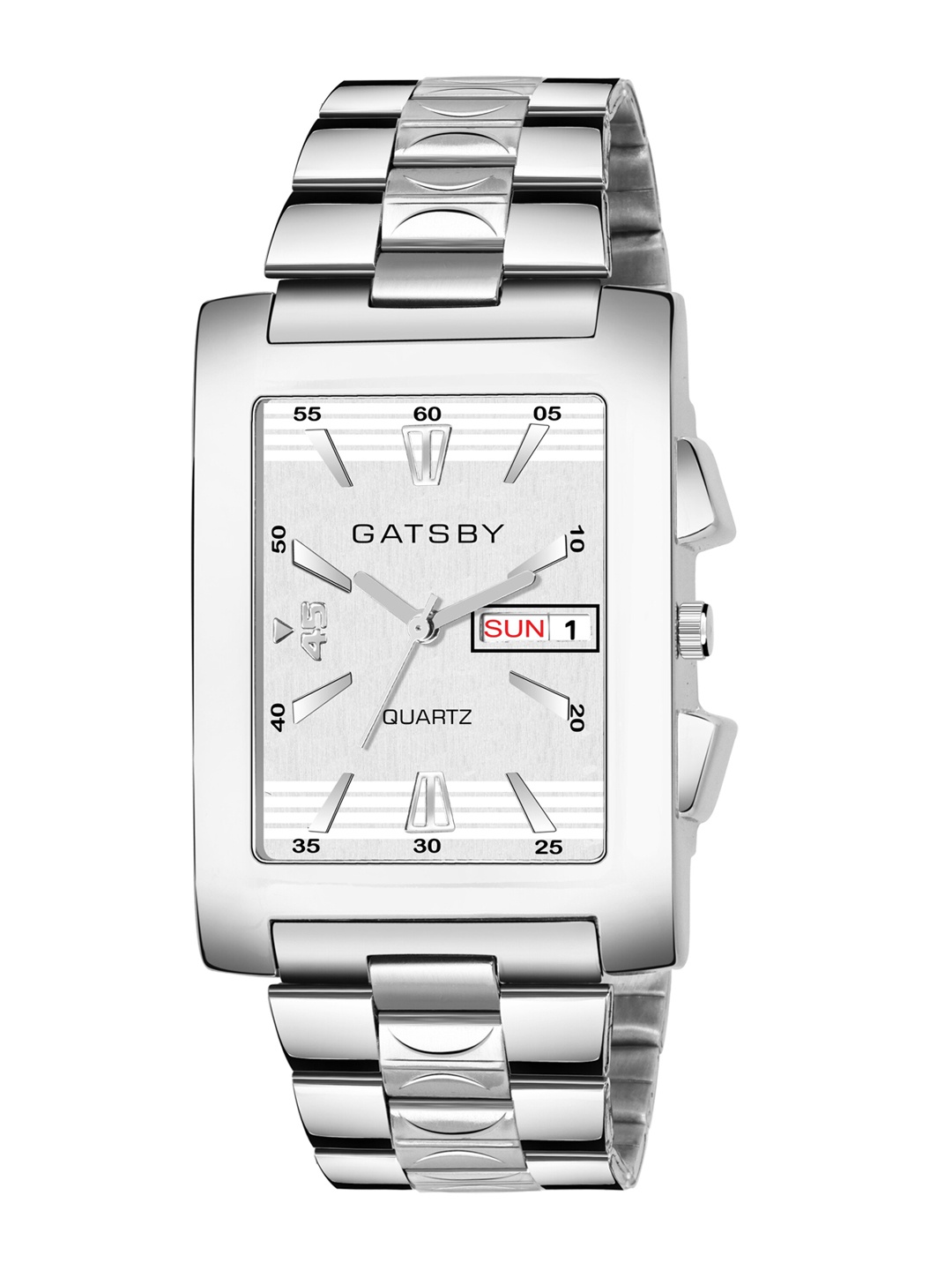 

Gatsby Men Silver-Toned & Silver-Toned Analogue Watch