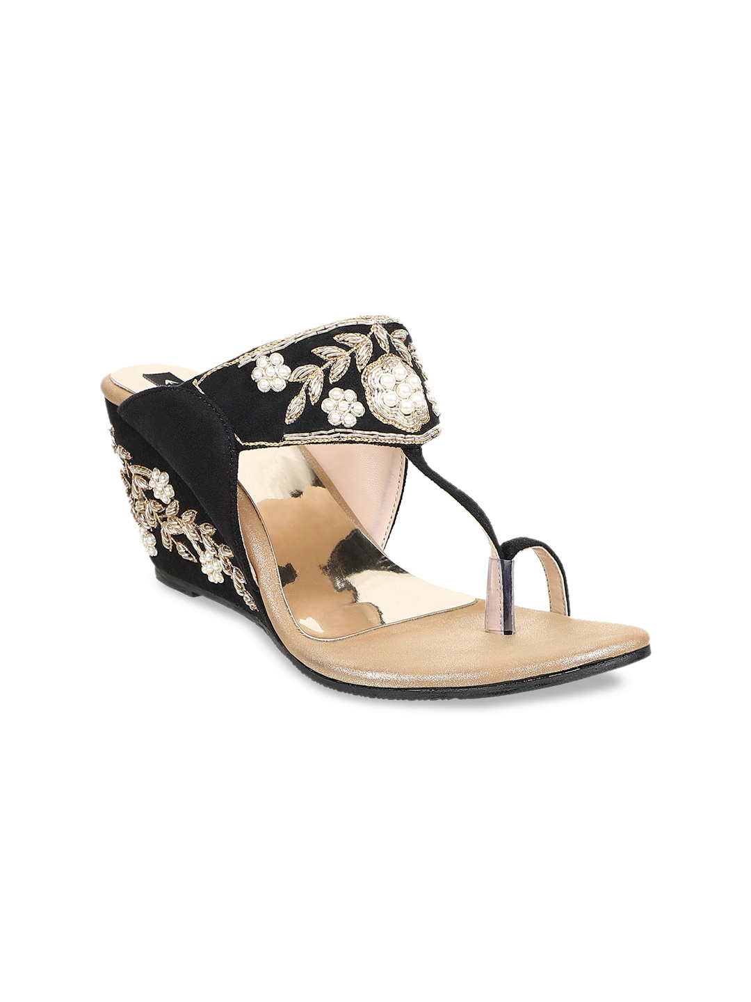 

Sherrif Shoes Women Black Embellished Wedges