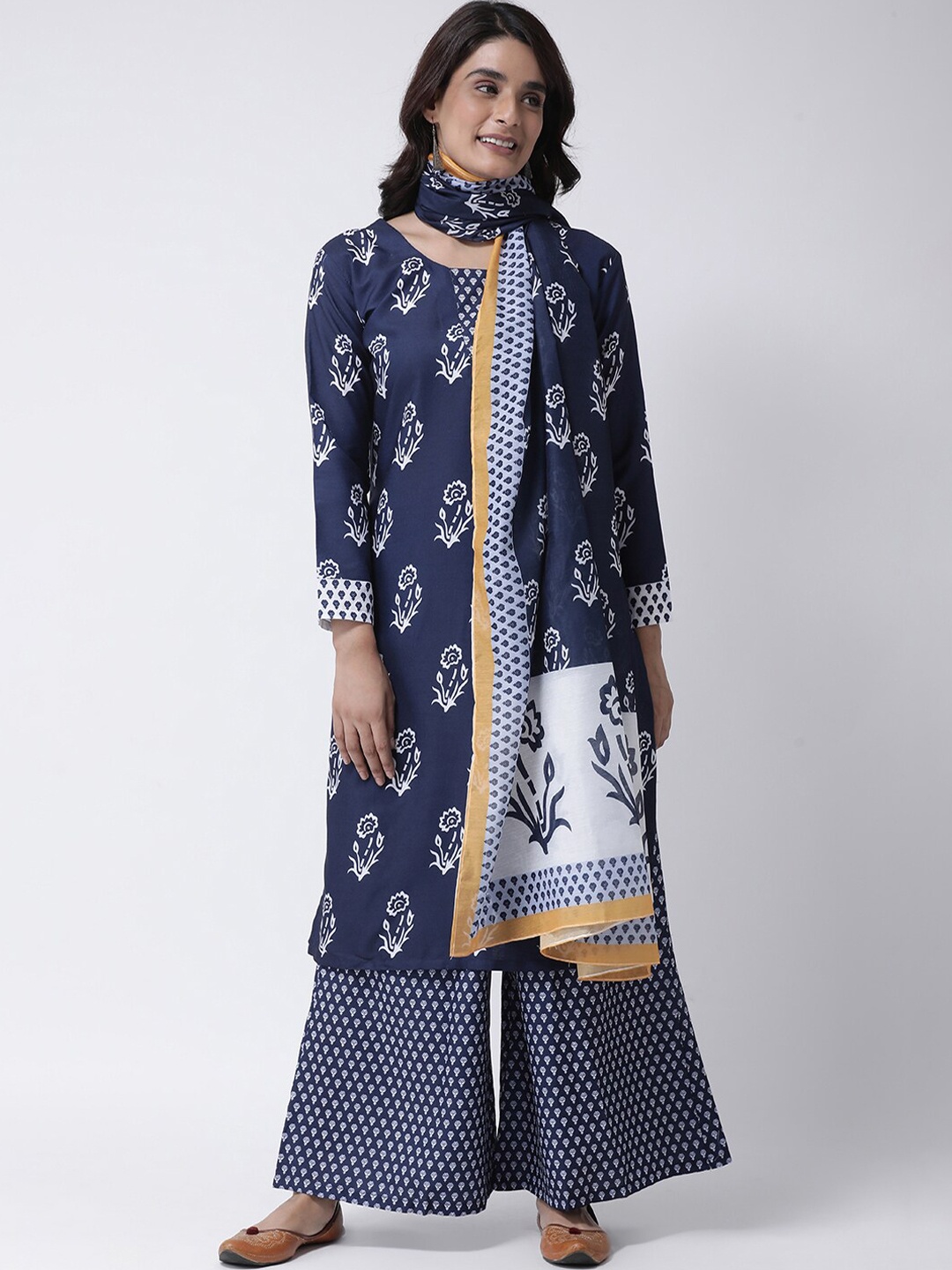 

Hangup Women Blue & White Printed Hangup Dupatta