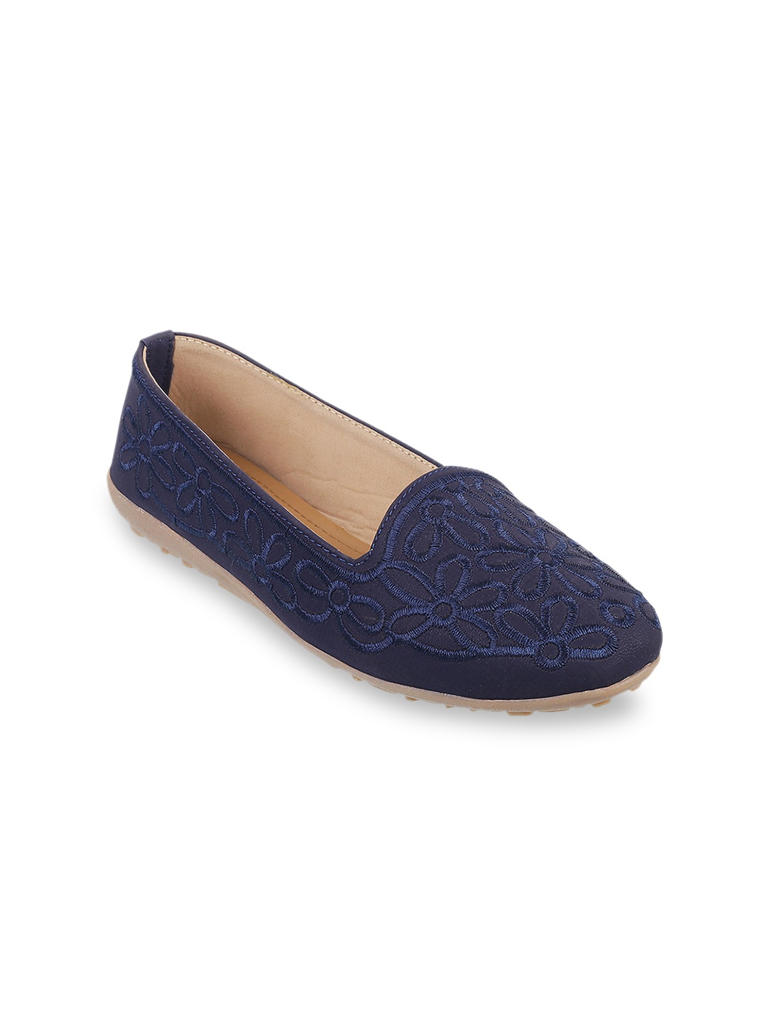 

WALKWAY by Metro Women Blue Woven Design Ballerinas