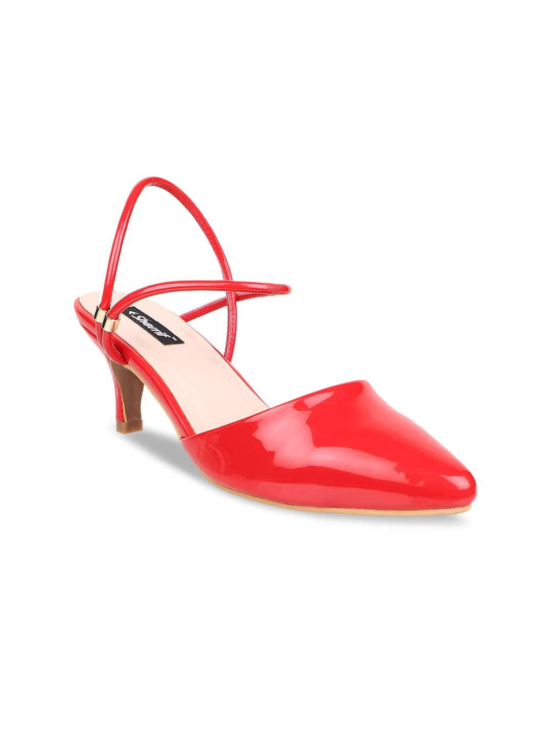 

Sherrif Shoes Women Red Solid Pumps