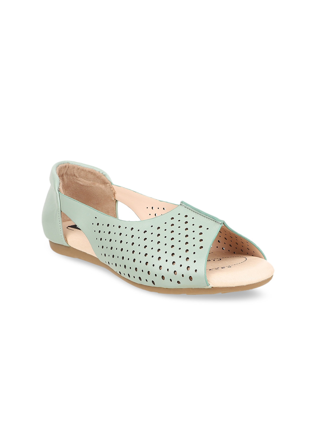 

Sherrif Shoes Women Pastel Green Solid Open Toe Flats