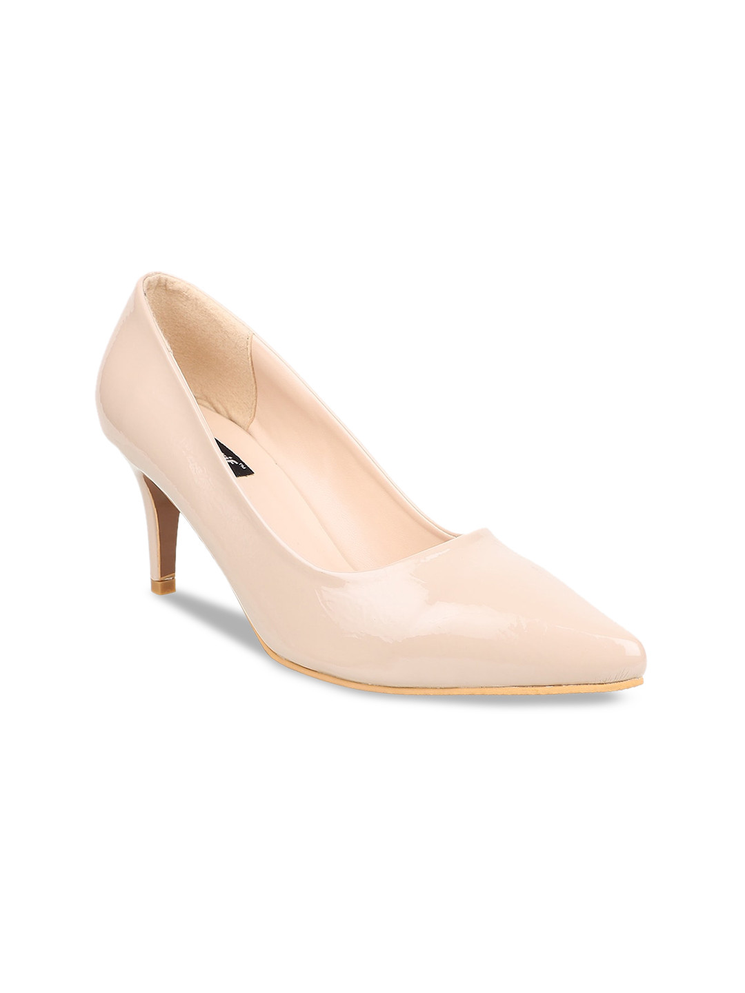

Sherrif Shoes Women Beige Solid Pumps