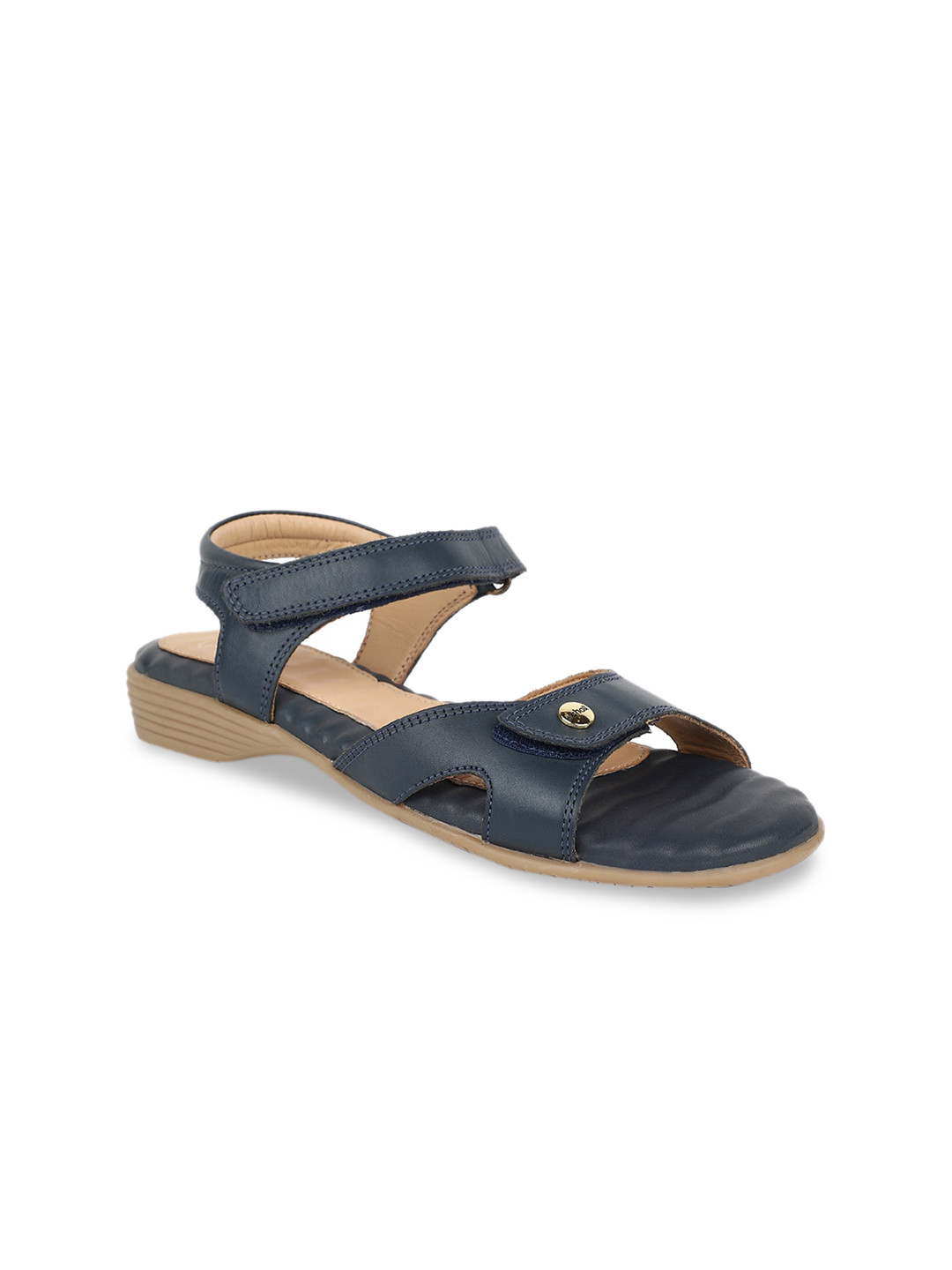 

Scholl Women Navy Blue Solid Leather Heels