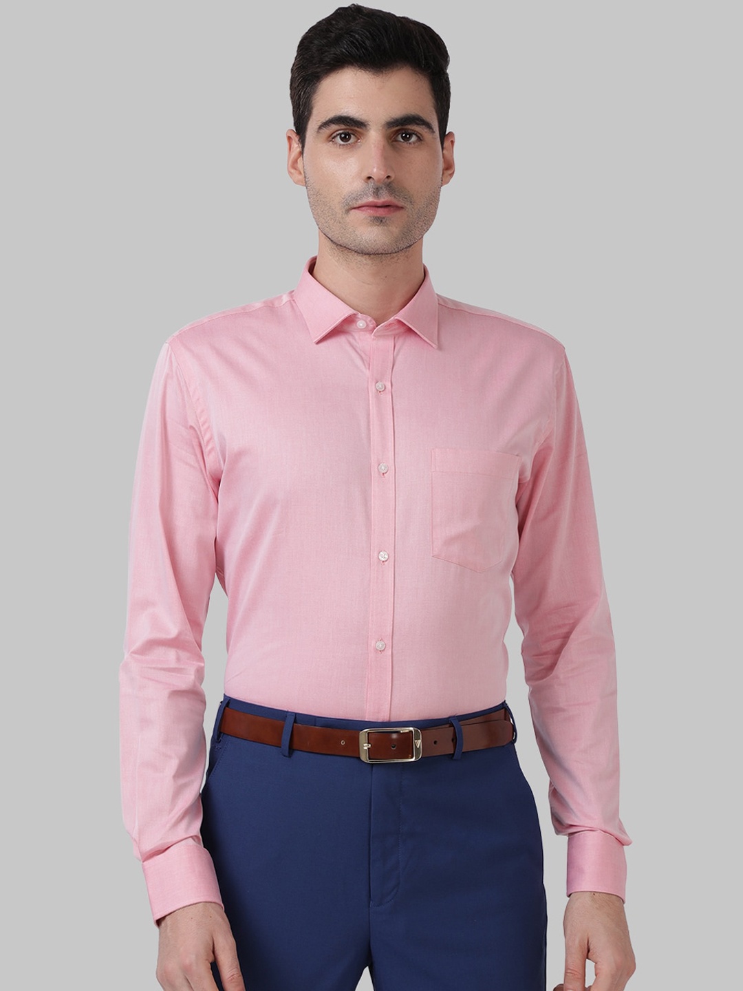 

Park Avenue Men Red Slim Fit Solid Casual Shirt