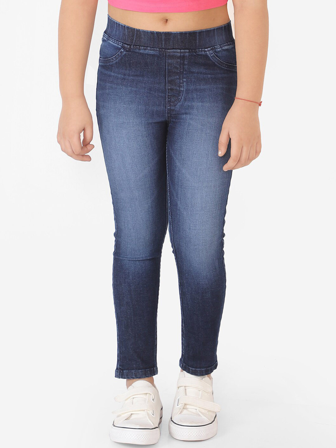 

Naughty Ninos Girls Blue Heavy Fade Jeans