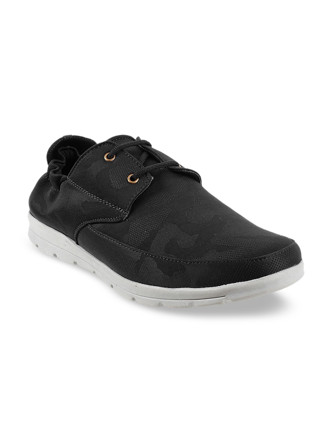 

WALKWAY by Metro Men Black Derbys