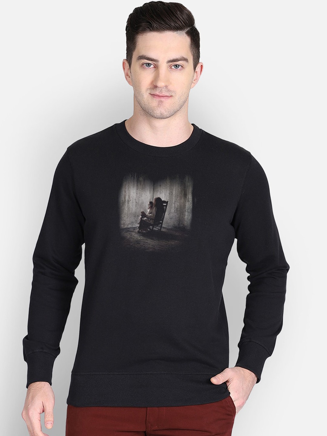 

Free Authority Men Black Printed Conjuring Sweatshirt