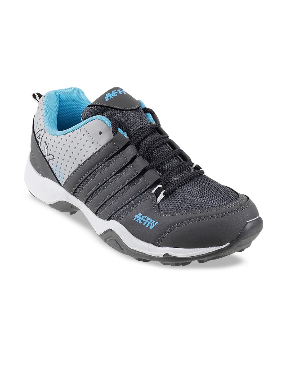 

WALKWAY by Metro Men Grey Woven Design Sneakers