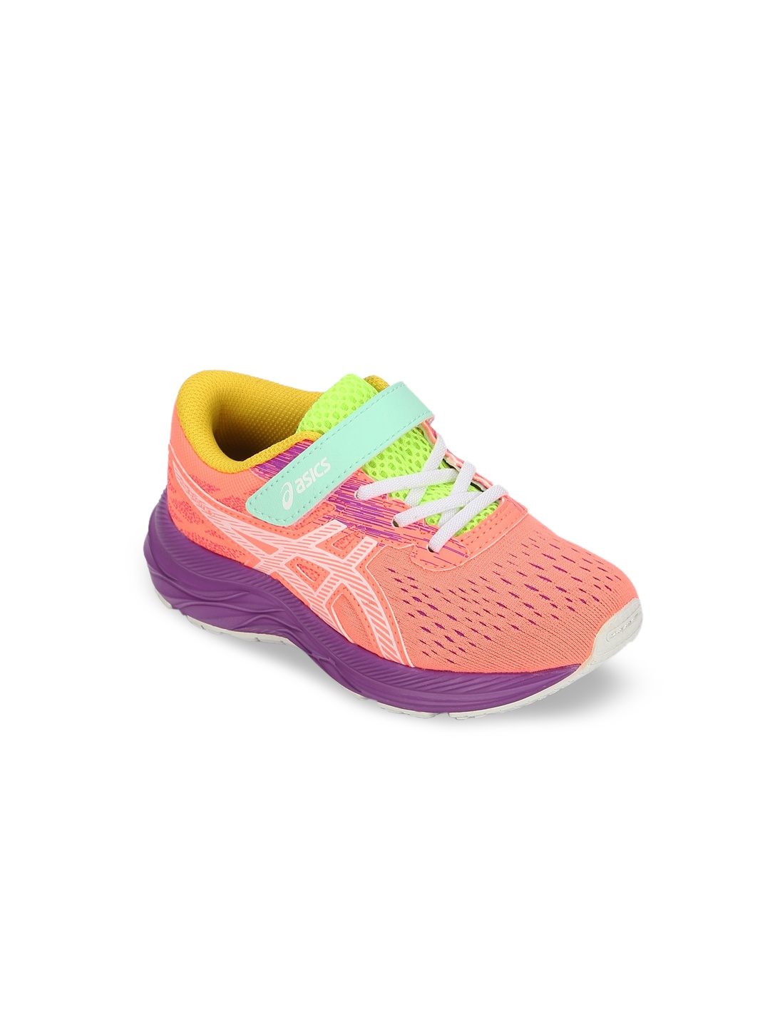 

ASICS Kids Peach-Coloured & Purple PRE EXCITE 7 PS Running Shoes
