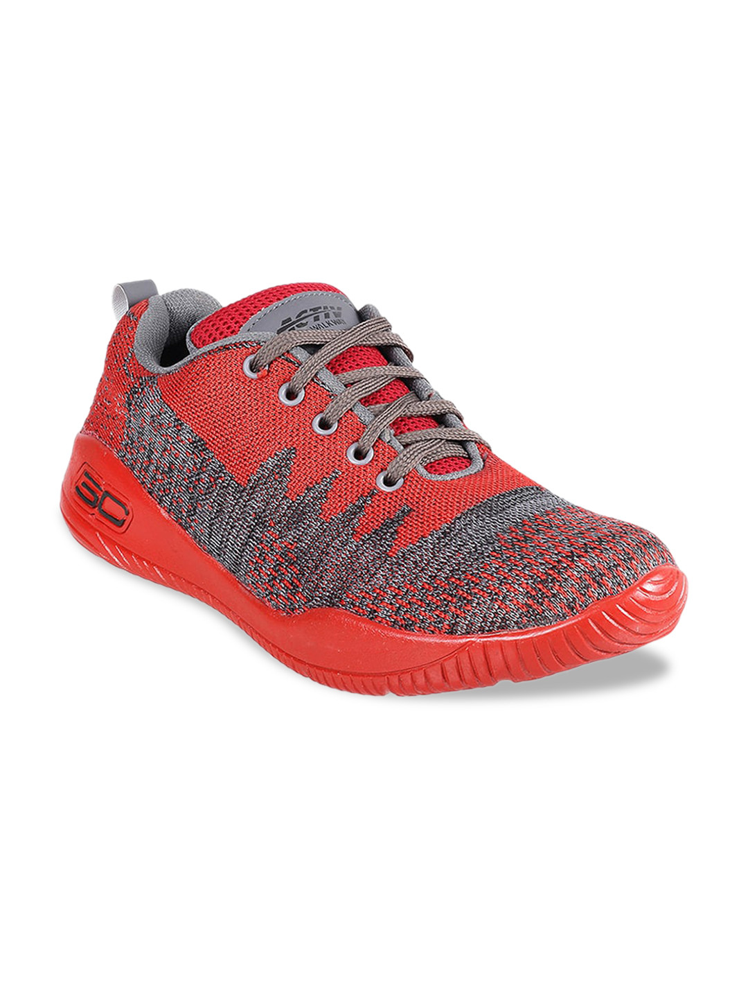 

WALKWAY by Metro Men Red Woven Design Sneakers