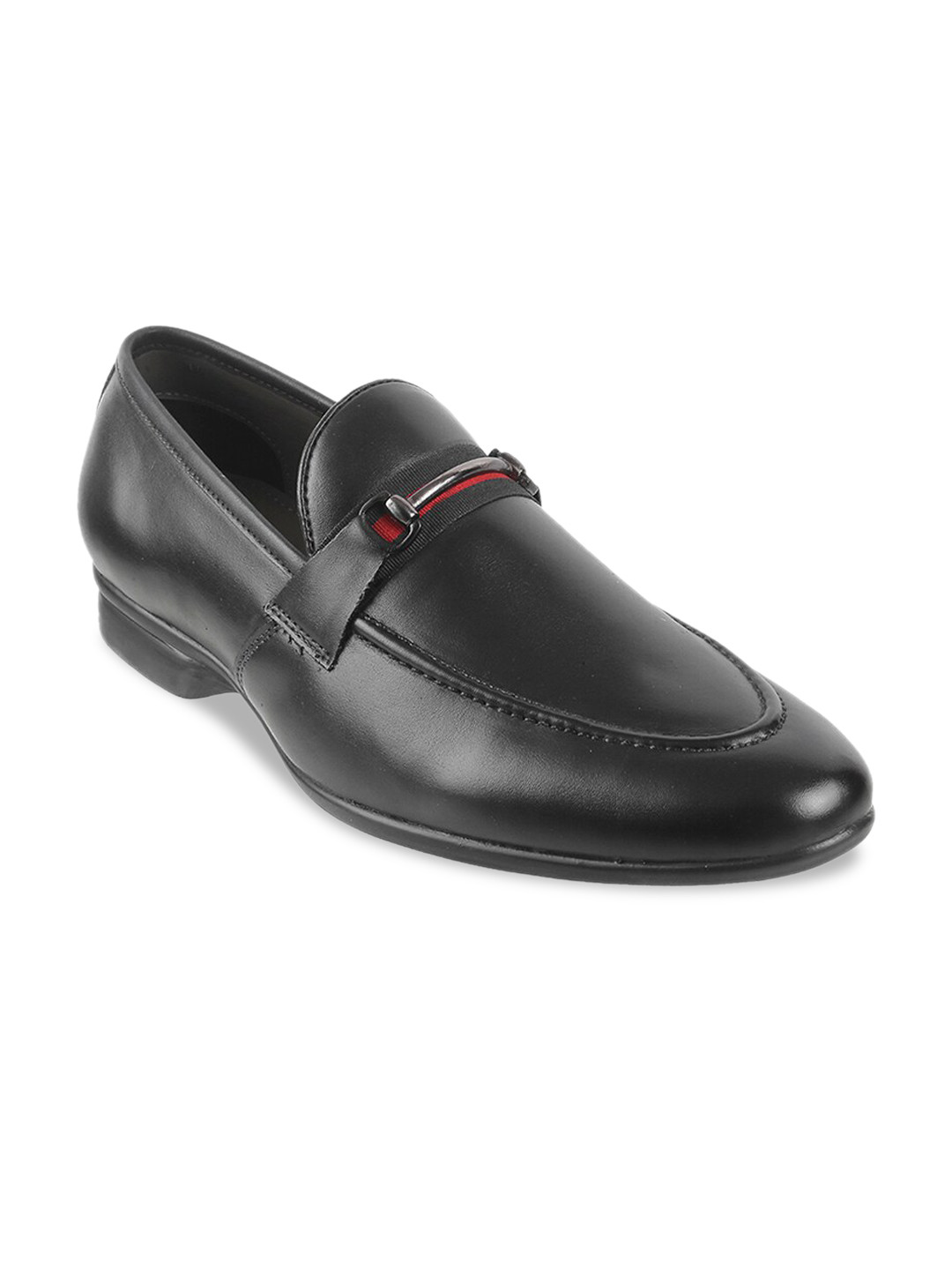 

WALKWAY by Metro Men Black Solid Formal Loafers