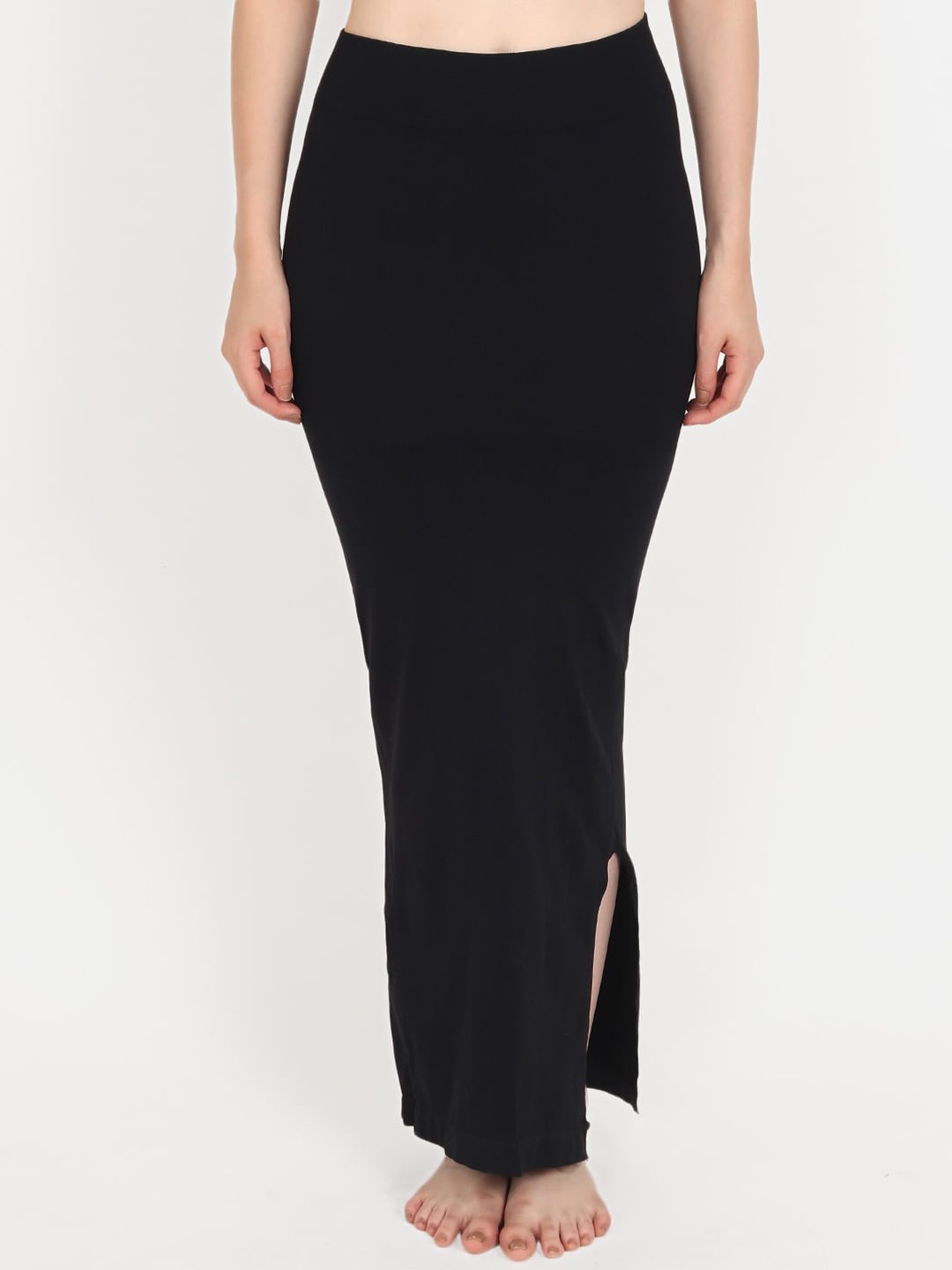 

Beau Design Women Black Solid Saree Shapewear