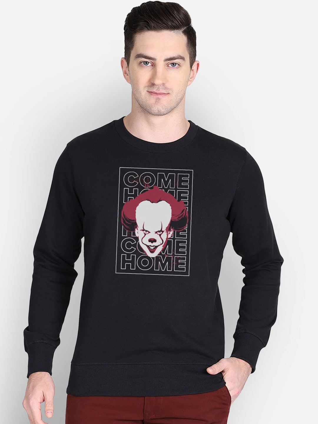 

Free Authority Men Black Printed IT Sweatshirt