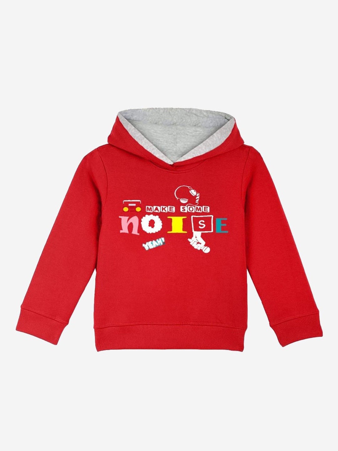 

Naughty Ninos Boys Red Printed Sweatshirt