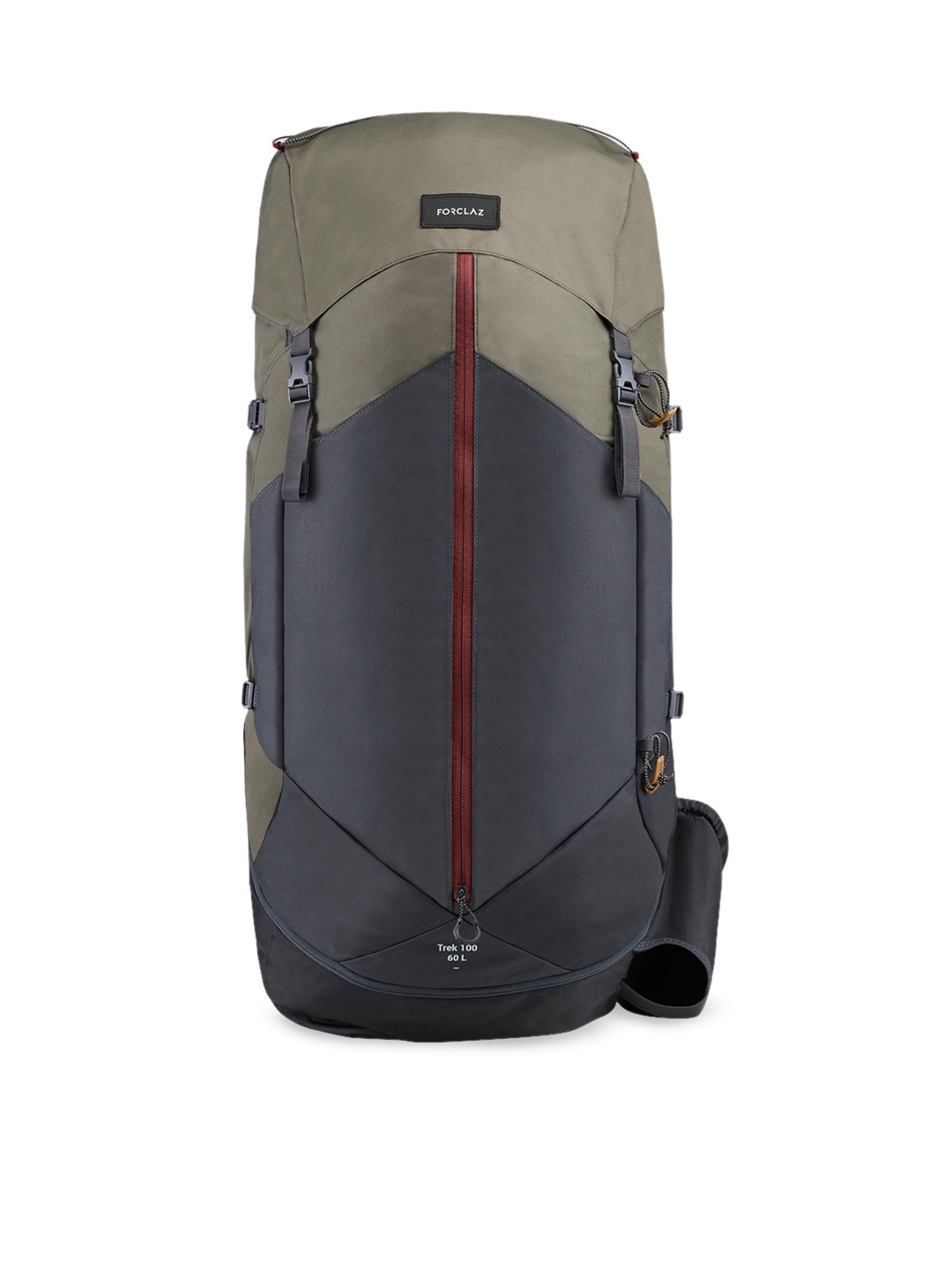 

FORCLAZ By Decathlon Women Brown & Black Colourblocked Backpack