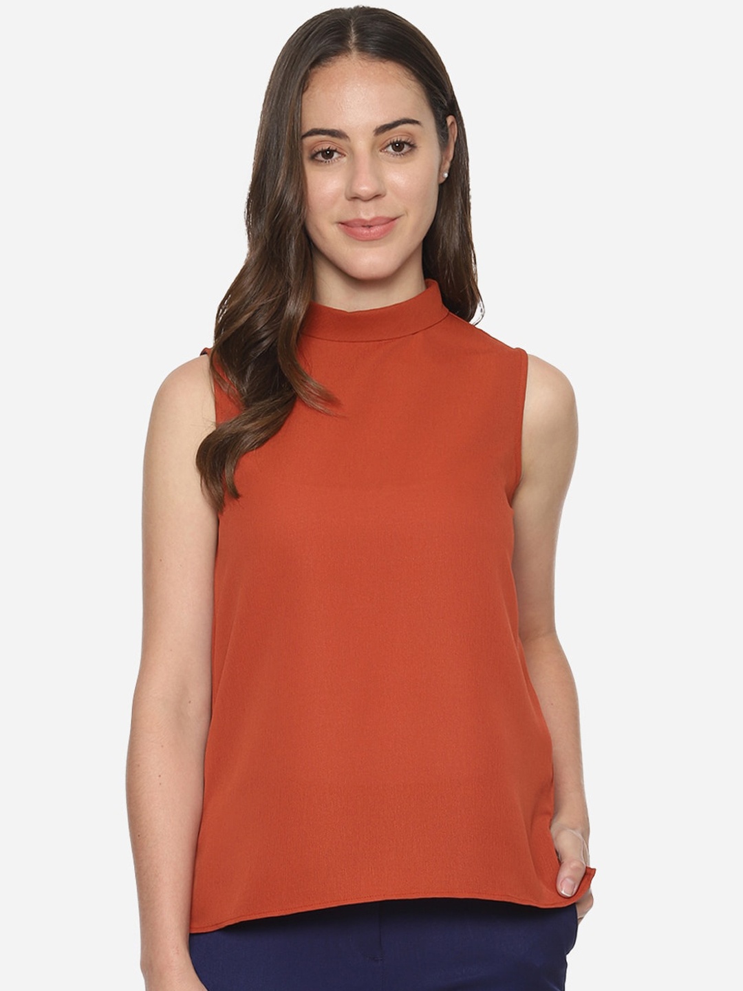 

Van Heusen Woman Orange Solid Top