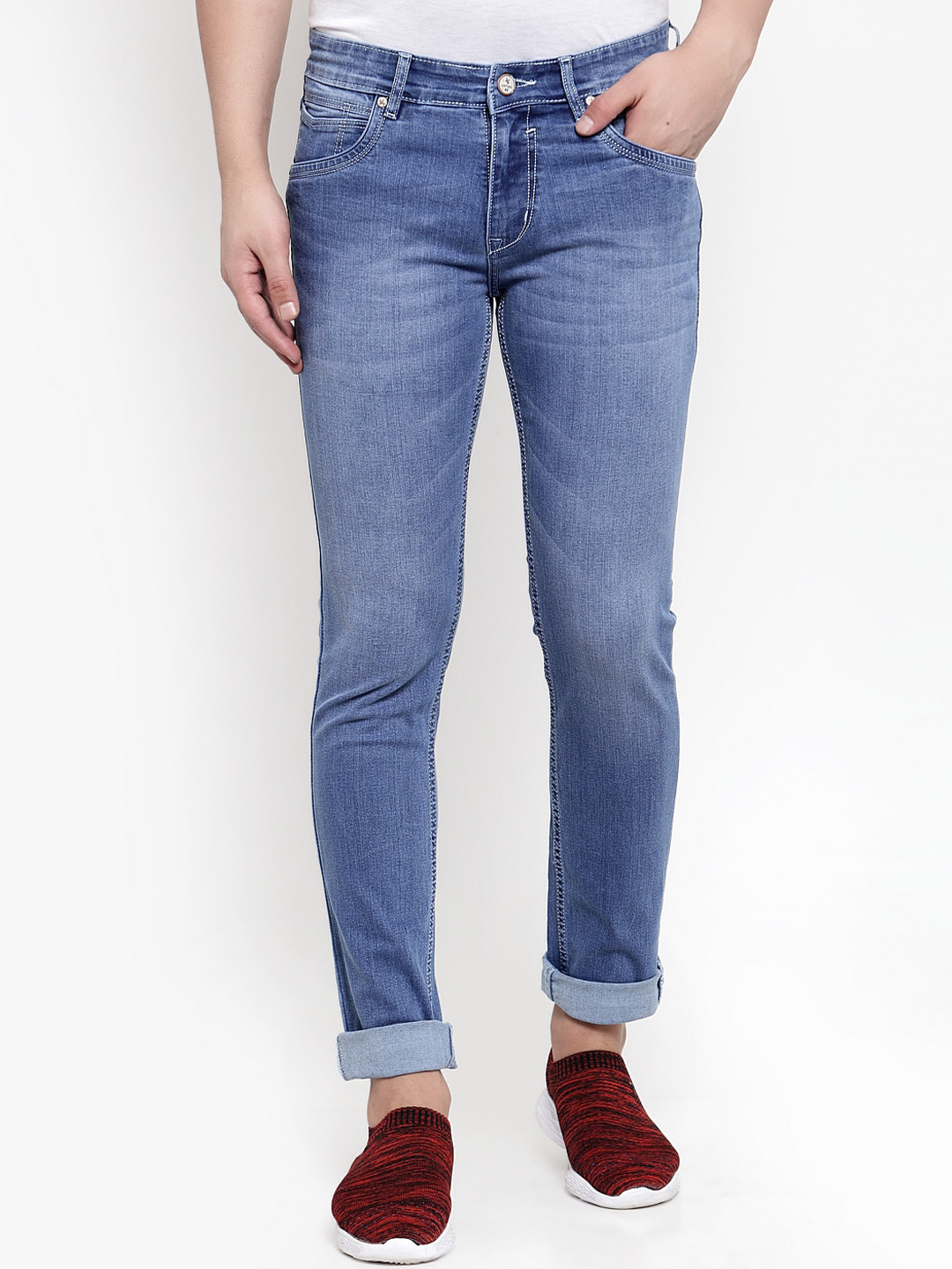

Cantabil Men Blue Regular Fit Jeans