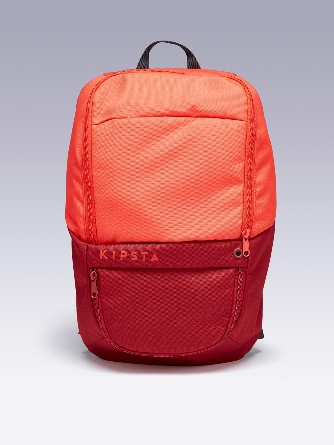 

Kipsta By Decathlon Unisex Red & Coral Red Colourblocked ULPP Sports Backpack