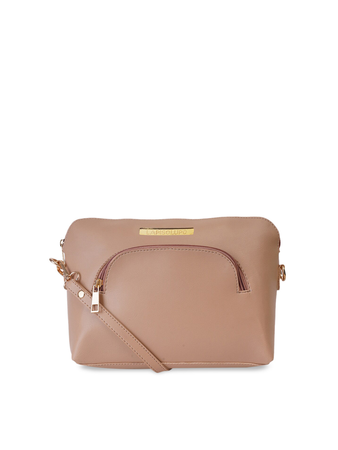 

Lapis O Lupo Beige Solid Sling Bag