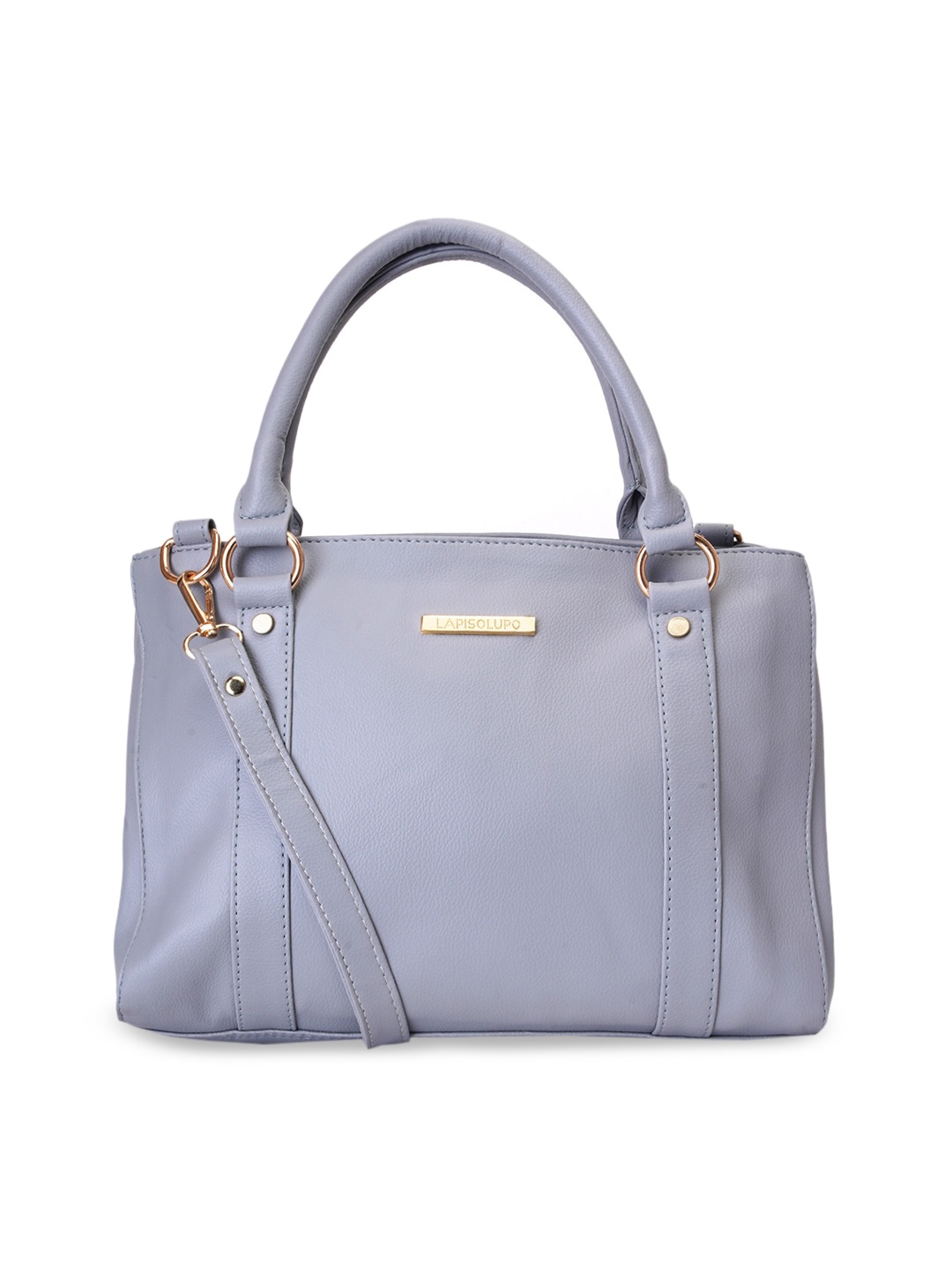 

Lapis O Lupo Grey Solid Handheld Bag
