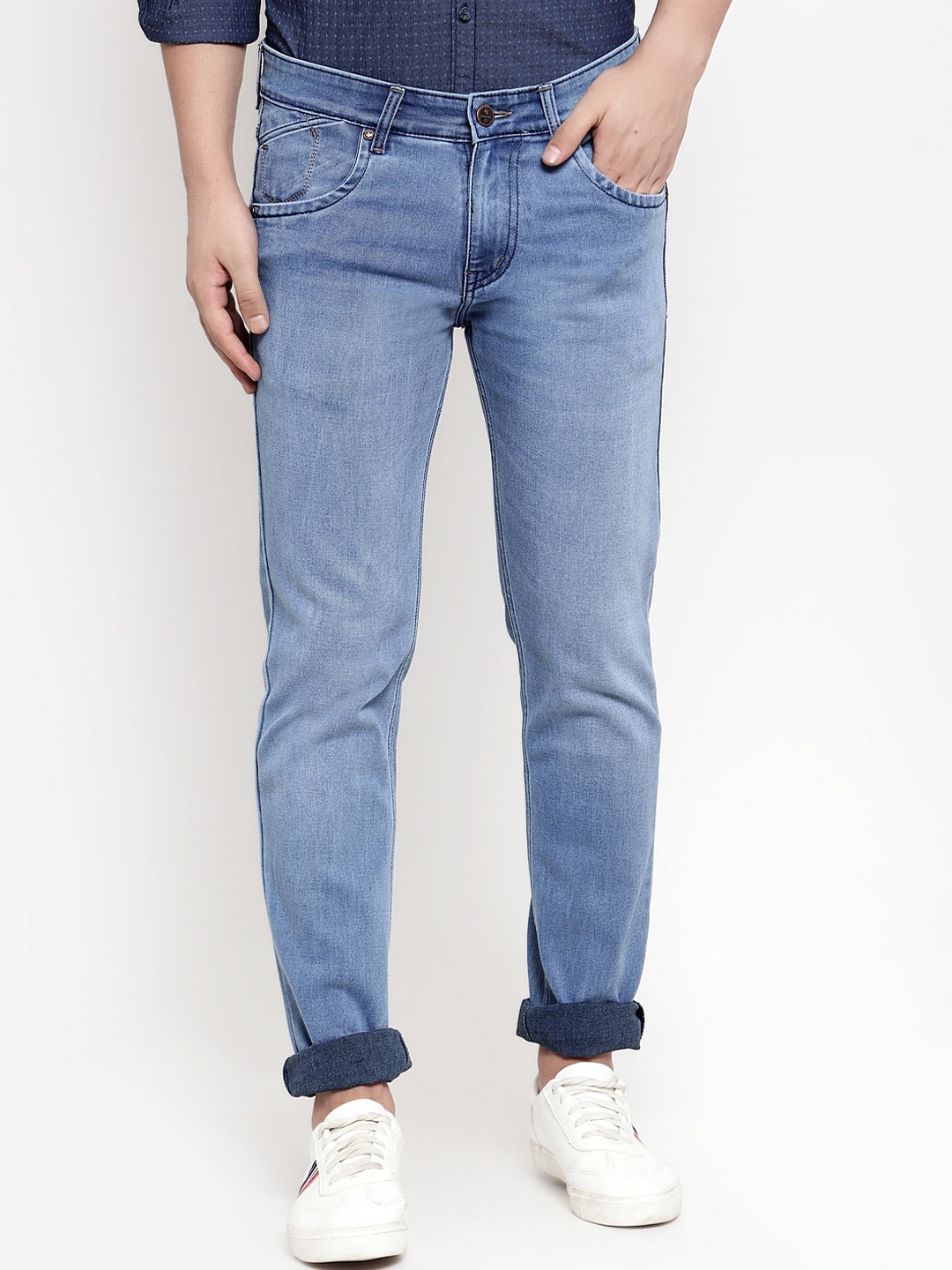 

Cantabil Men Blue Regular Fit Jeans