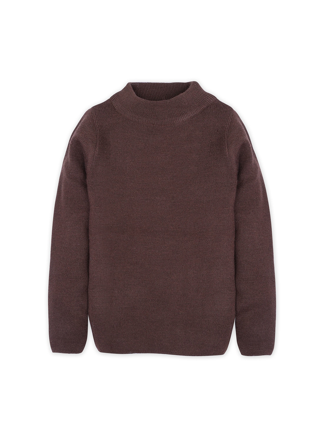 

RVK Unisex Kids Brown Solid Pullover Sweater