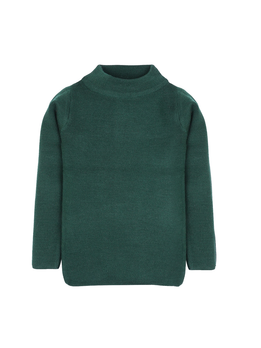 

RVK Unisex Kids Green Solid Pullover Sweater