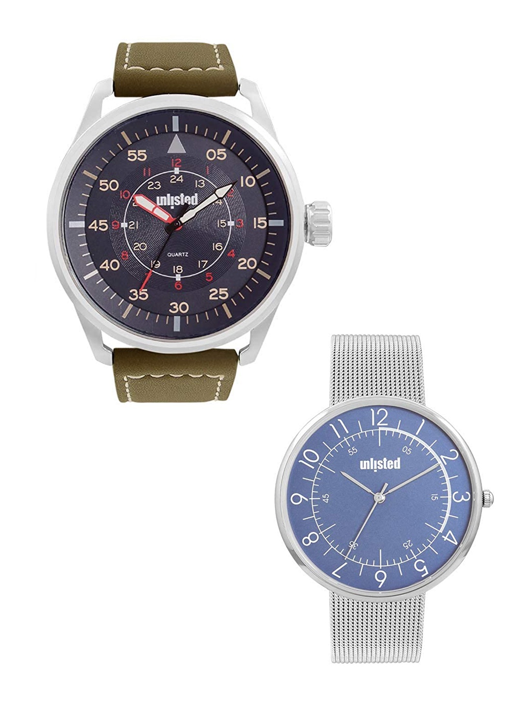 

UNLISTED A KENNETH COLE PRODUCTION Men Set Of 2 Analogue Watch UL51149003, Olive