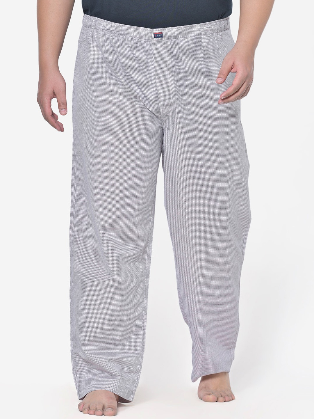 

IVOC Men Grey Melange Plus Printed Lounge Pants