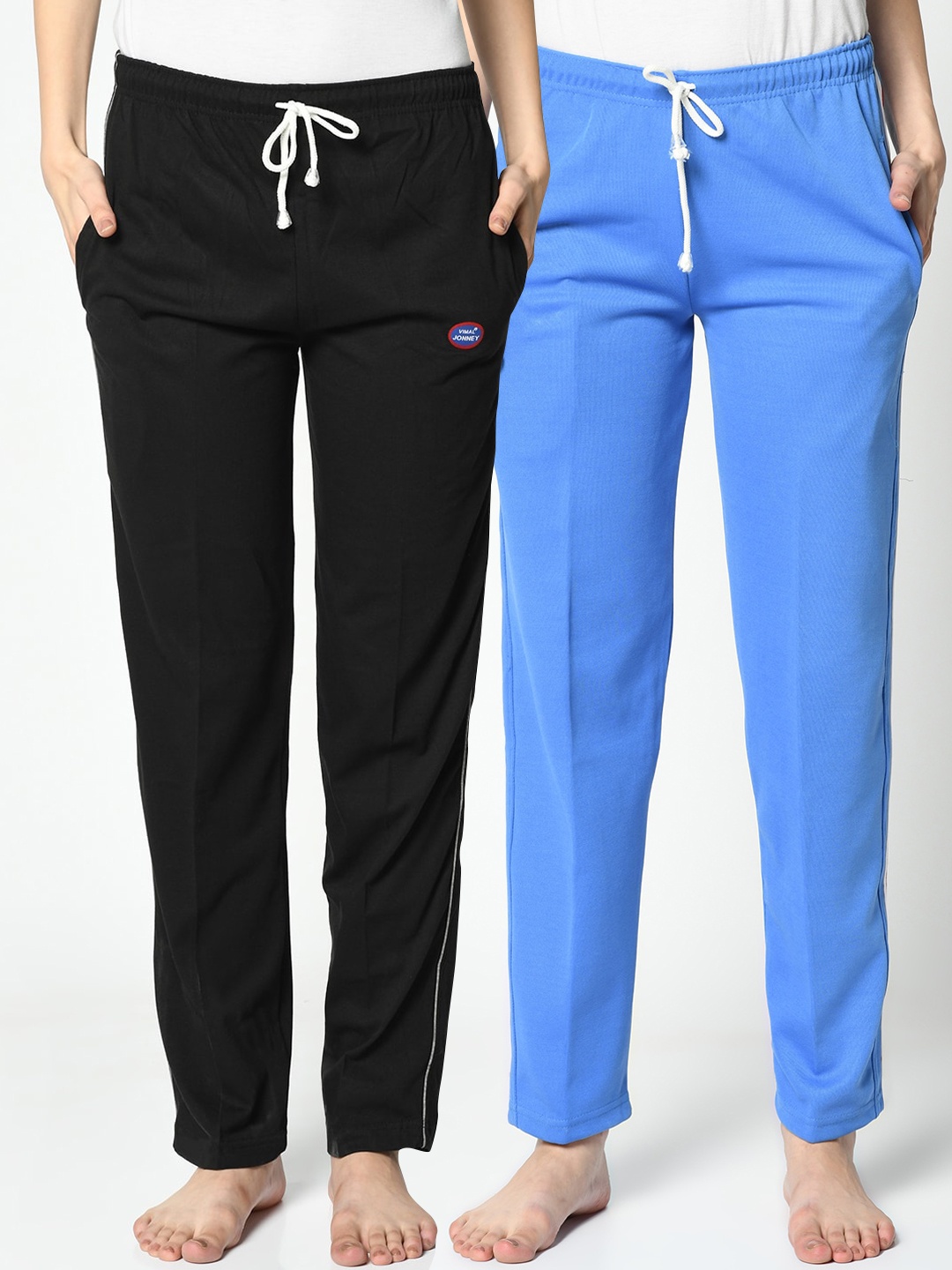 

VIMAL JONNEY Women Pack Of 2 Trackpants, Blue