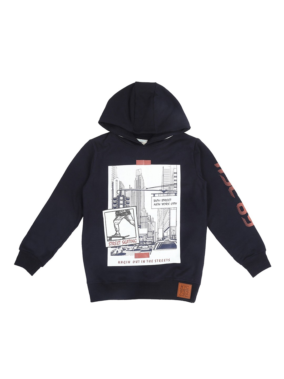 

Pantaloons Junior Boys Black Printed Sweatshirt