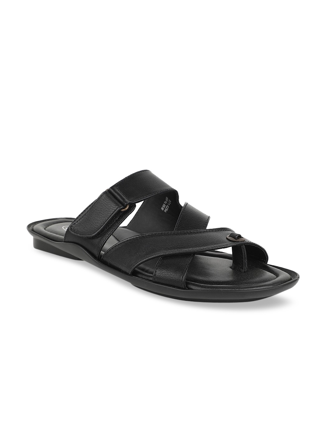

Bata Men Black Solid Comfort Sandals