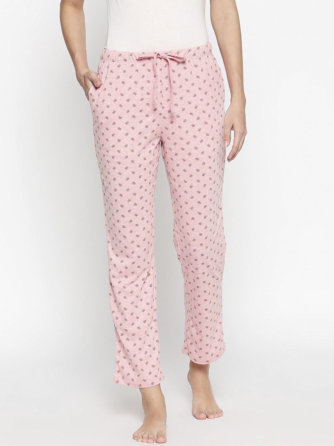 Dreamz by Pantaloons Women Pink Floral Printed Lounge Pants