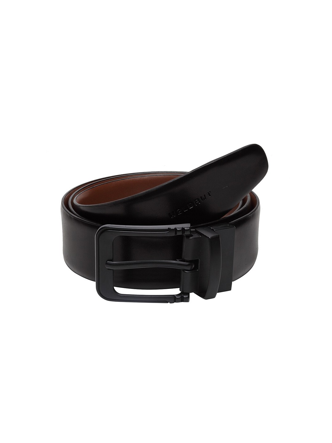 

WELBAWT Men Black & Brown Solid Reversible Leather Belt