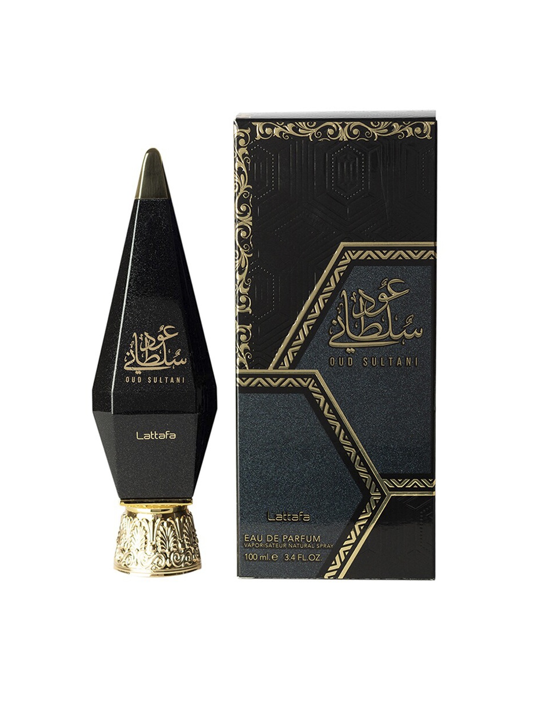 

Lattafa Unisex Oud Sultani Eau De Parfum 100ml, Black